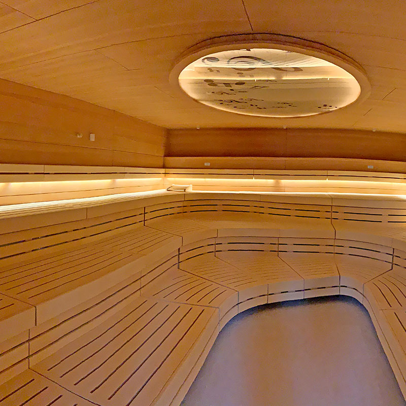Sauna Innen-Komplettansicht 