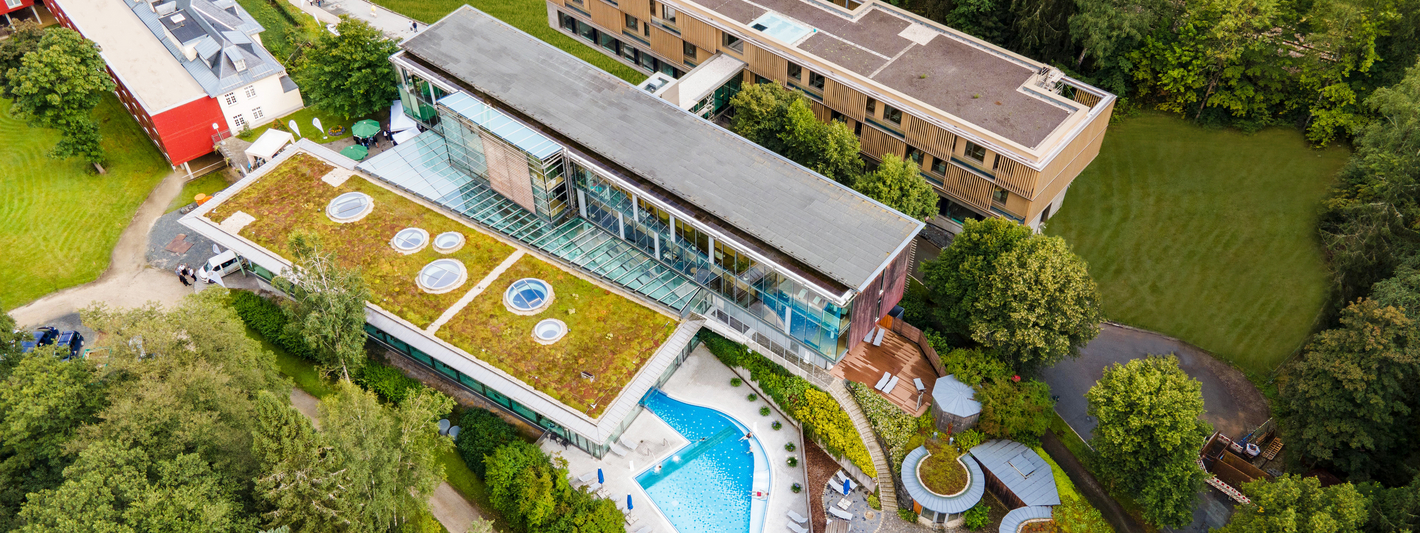 Luftaufnahme Radon-Therapiezentrum