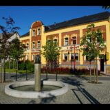 Außenansicht Eiscafé Grenzland und Pension Haus Fickert